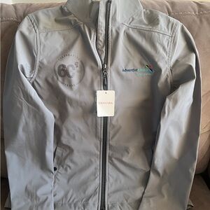 Gray Trimark Jacket with Logo